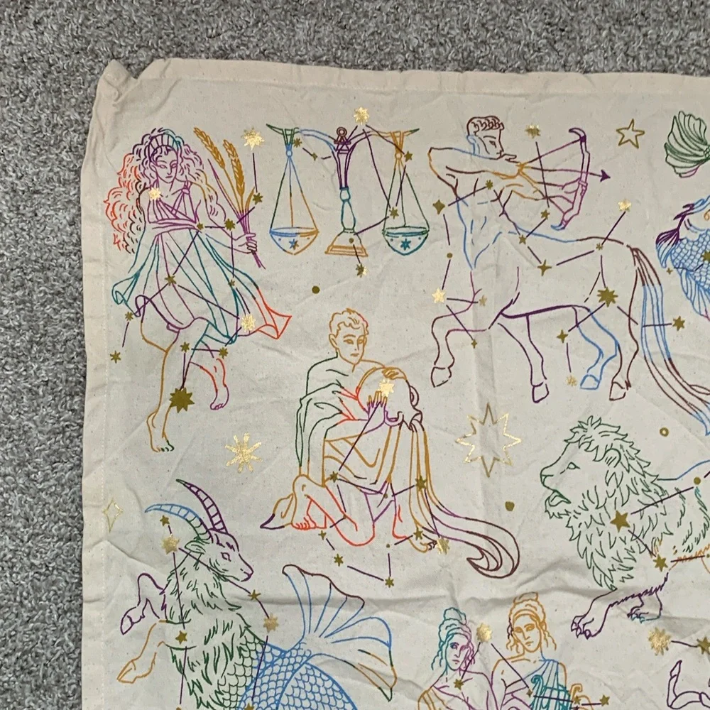 Anthropologie Zodiac Graphics Tapestry Wall Hanging